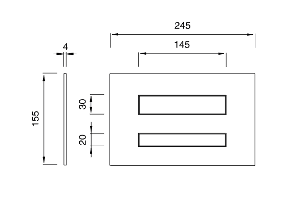 Кнопка для инсталляции унитаза Cea Design HYDROPLATE нержавеющая сталь PLA06 ФОТО