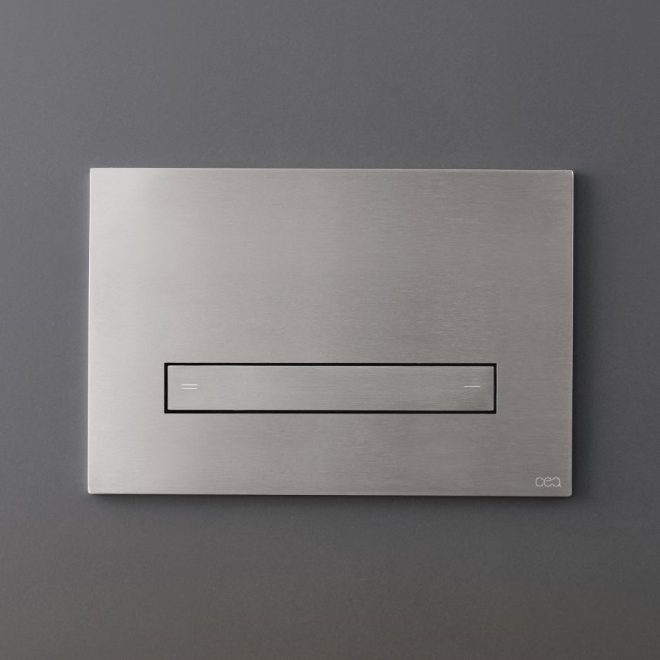 Изображение Кнопка для инсталляции унитаза настенная Cea Design HYDROPLATE нержавеющая сталь PLA07