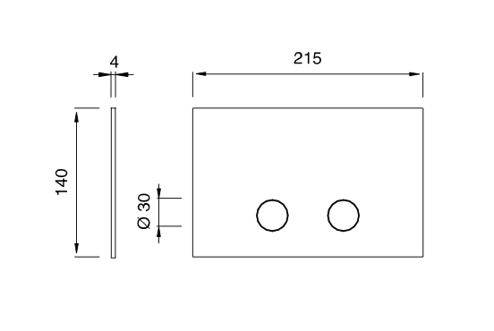Кнопка для инсталляции унитаза Cea Design HYDROPLATE сталь PLA13 ФОТО