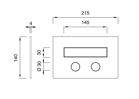 Кнопка для инсталляции унитаза Cea Design HYDROPLATE нержавеющая сталь PLA14 ФОТО
