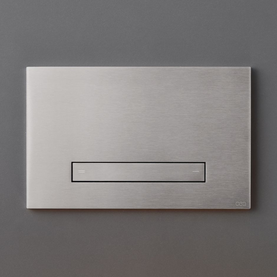 Прямоугольная кнопка для инсталляции унитаза Cea Design HYDROPLATE нержавеющая сталь PLA18