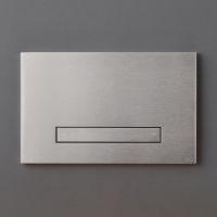 Прямоугольная кнопка для инсталляции унитаза Cea Design HYDROPLATE нержавеющая сталь PLA18 схема 1