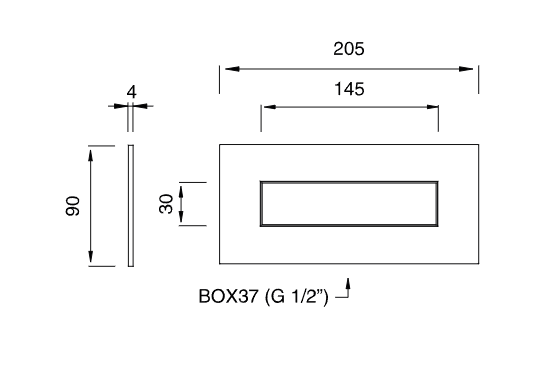 Кнопка для инсталляции унитаза Cea Design HYDROPLATE прямоугольная PLA22 ФОТО