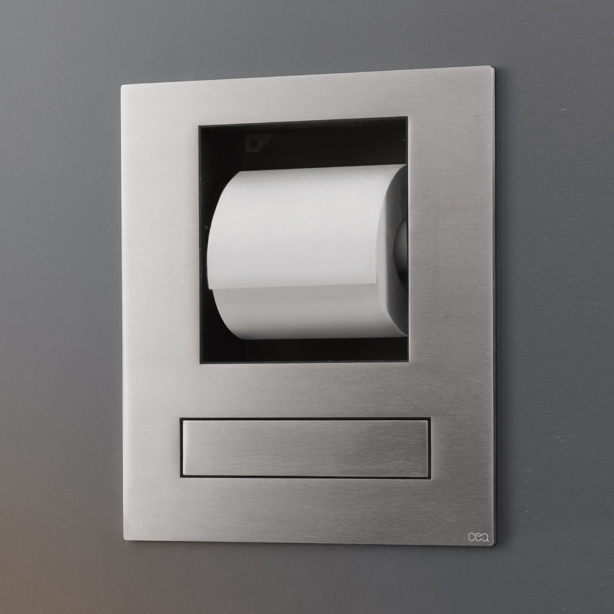 Кнопка для инсталляции унитаза Cea Design HYDROPLATE нержавейка PLA23 с держателем для туалетной бумаги цена от 134 492 ₽ Фото Кнопка для инсталляции унитаза Cea Design HYDROPLATE нержавейка PLA23 с держателем для туалетной бумаги