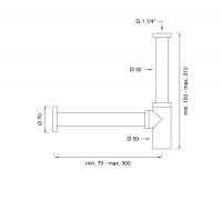 Сифон Cea Design SIF для раковины SIF01 схема 2