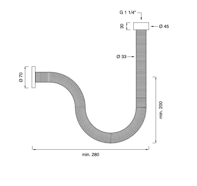 Сифон Cea Design SIF нержавеющая сталь SIF02 ФОТО
