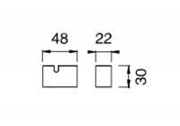 Крючок для одежды Cea Design SIXTY нержавеющая сталь SIX100 схема 2