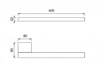 Полотенцедержатель Cea Design SIXTY нержавеющая сталь SIX103 схема 2 Полотенцедержатель Cea Design SIXTY нержавеющая сталь SIX103 схема 2