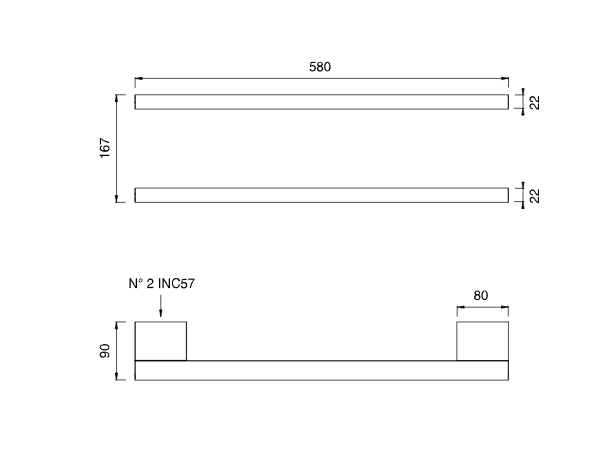Полотенцесушитель Cea Design SIXTY нержавеющая сталь SIX131 подвесной ФОТО