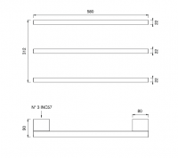 Полотенцесушитель электрический Cea Design SIXTY нержавеющая сталь SIX132 схема 2