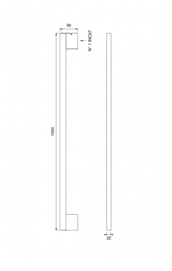 Полотенцесушитель Cea Design SIXTY SIX134 электрический схема 2
