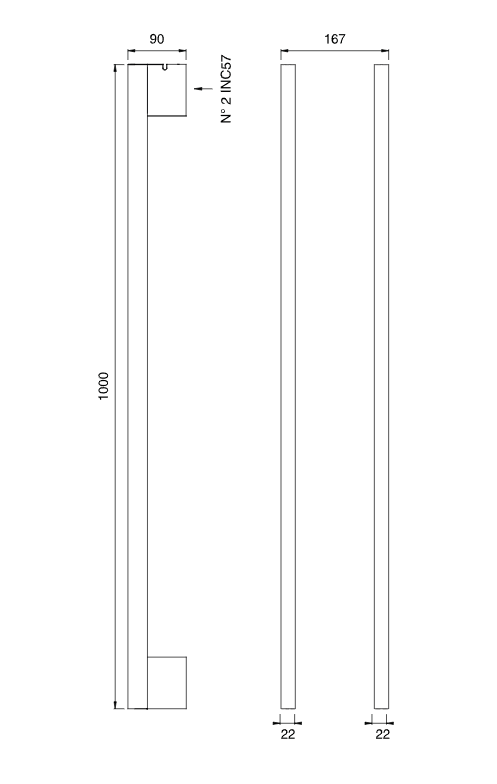 Полотенцесушитель Cea Design SIXTY нержавеющая сталь SIX136 ФОТО