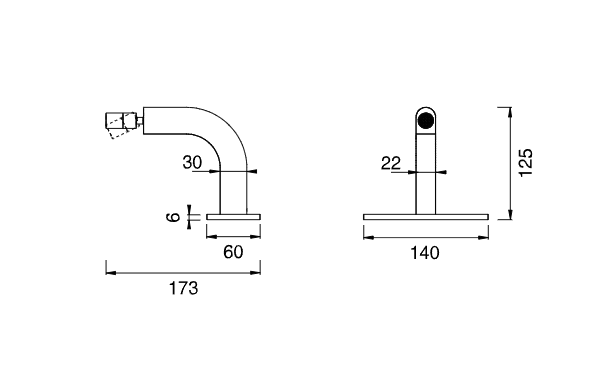 Регулируемый настольный излив Cea Design SIXTY SIX26 ФОТО