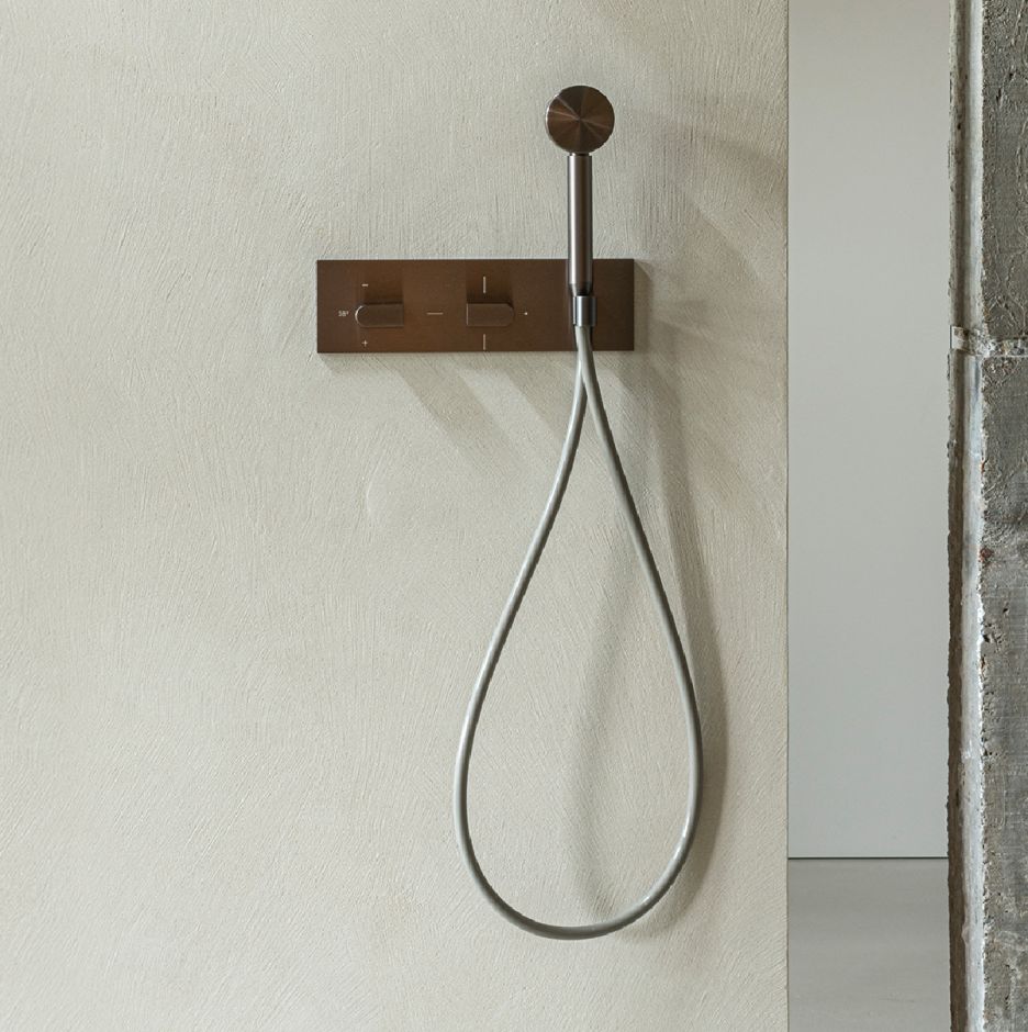 Настенный смеситель Cea Design SIXTY термостатический, нержавеющая сталь SIX40