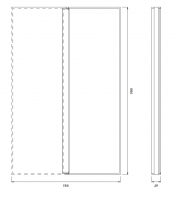 Зеркало Cea Design SIXTY нержавеющая сталь SIX80 схема 2
