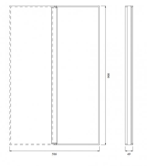 Зеркало Cea Design SIXTY нержавеющая сталь SIX80 схема 2
