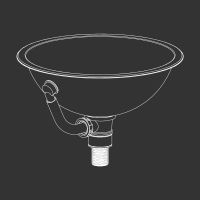 Настольная раковина Cea Design WASHBASINS нержавеющая сталь WBN01 схема 1