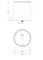 Металлическая раковина накладная Cea Design WASHBASINS WBN03 схема 2