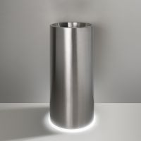 Раковина напольная Cea Design WASHBASINS нержавеющая сталь WBN04 схема 1