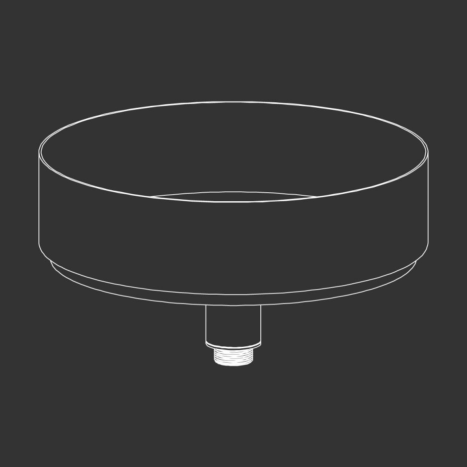 Раковина накладная Cea Design WASHBASINS нержавеющая сталь WBN06