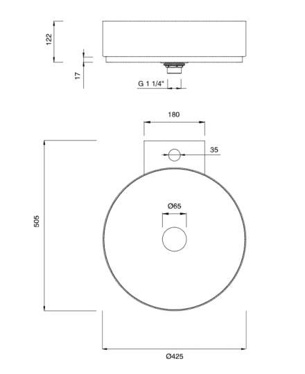 Раковина Cea Design WASHBASINS нержавеющая сталь WBN07 схема 2