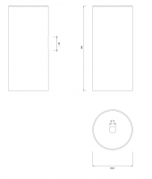 Раковина напольная Cea Design WASHBASINS WBN09 схема 2