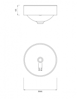 Раковина накладная Cea Design WASHBASINS WBN10 схема 2