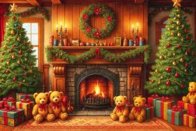 Фон стена "New year wall №30"