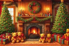 Фон стена "New year wall №30"