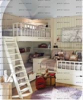 Кровать трехъярусная Trio №29 Массив