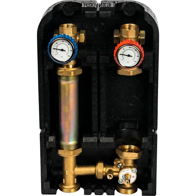 Насосная группа с 3-х ходовым приводным смесителем 1 без насоса STOUT SDG-0007-002501