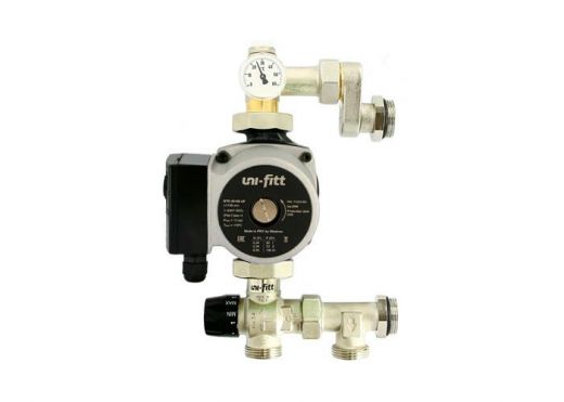 Насосно-смесительная группа SOLOMIX X с наружной резьбой 1" с насосом GTO 25-6S 130 Uni-fitt
