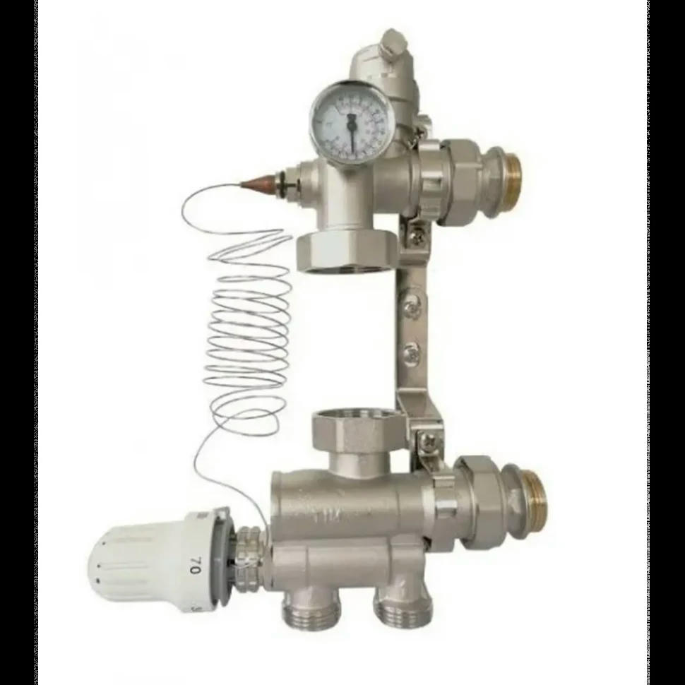 Насосно-смесительный узел с термоголовкой без насоса 130/180 мм TIM