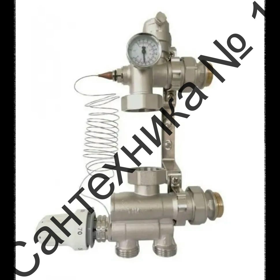 Насосно-смесительный узел с термоголовкой без насоса 130/180 мм TIM