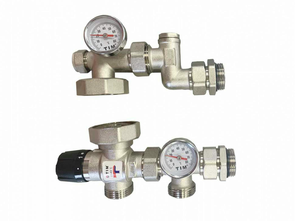 Насосно-смесительный узел с термостатическим клапаном 20-43°С, без насоса TIM