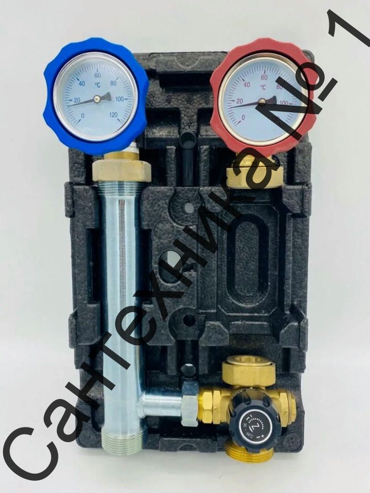 Насосная группа с термостатическим смесителем, подача справа ZEISSLER