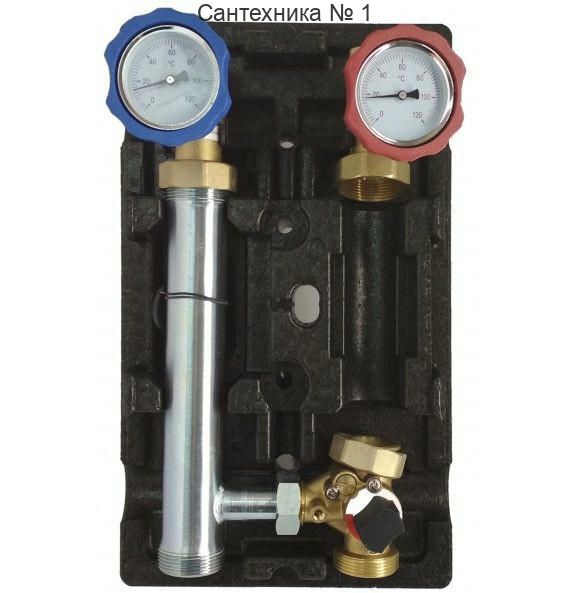 Насосная группа с трехходовым смесительным лапаном, подача справа ZEISSLER