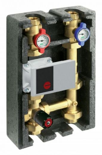 Группа быстрого монтажа 1" с термосмесителем в теплоизоляции, под насос 180 мм FAR