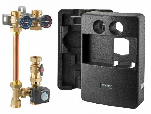 Насосная группа Regumat M3-180 plus DN 32, без насоса, с шаровым краном перед насосом, 3-ходовым смесителем Oventrop