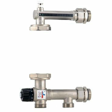 Насосно-смесительный узел с термостатическим клапаном 20-43°C без насоса STOUT