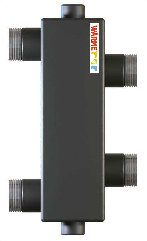 Гидрострелка WGR80B с отводами под воздушный клапан и грязевик Warme