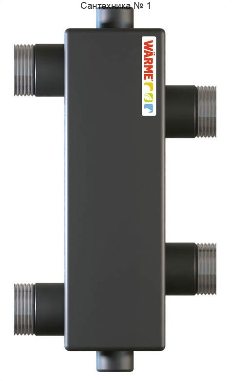 Гидрострелка WGR80B с отводами под воздушный клапан и грязевик Warme