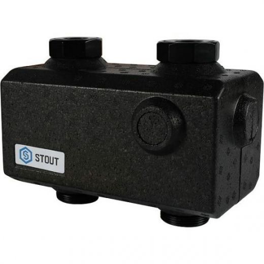 Гидравлическая стрелка 3 м3/час, вертикальная/горизонтальная STOUT