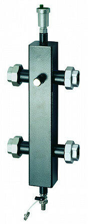 Гидрострелка 1 1/4 с воздухоотводчиком, сливным краном FAR