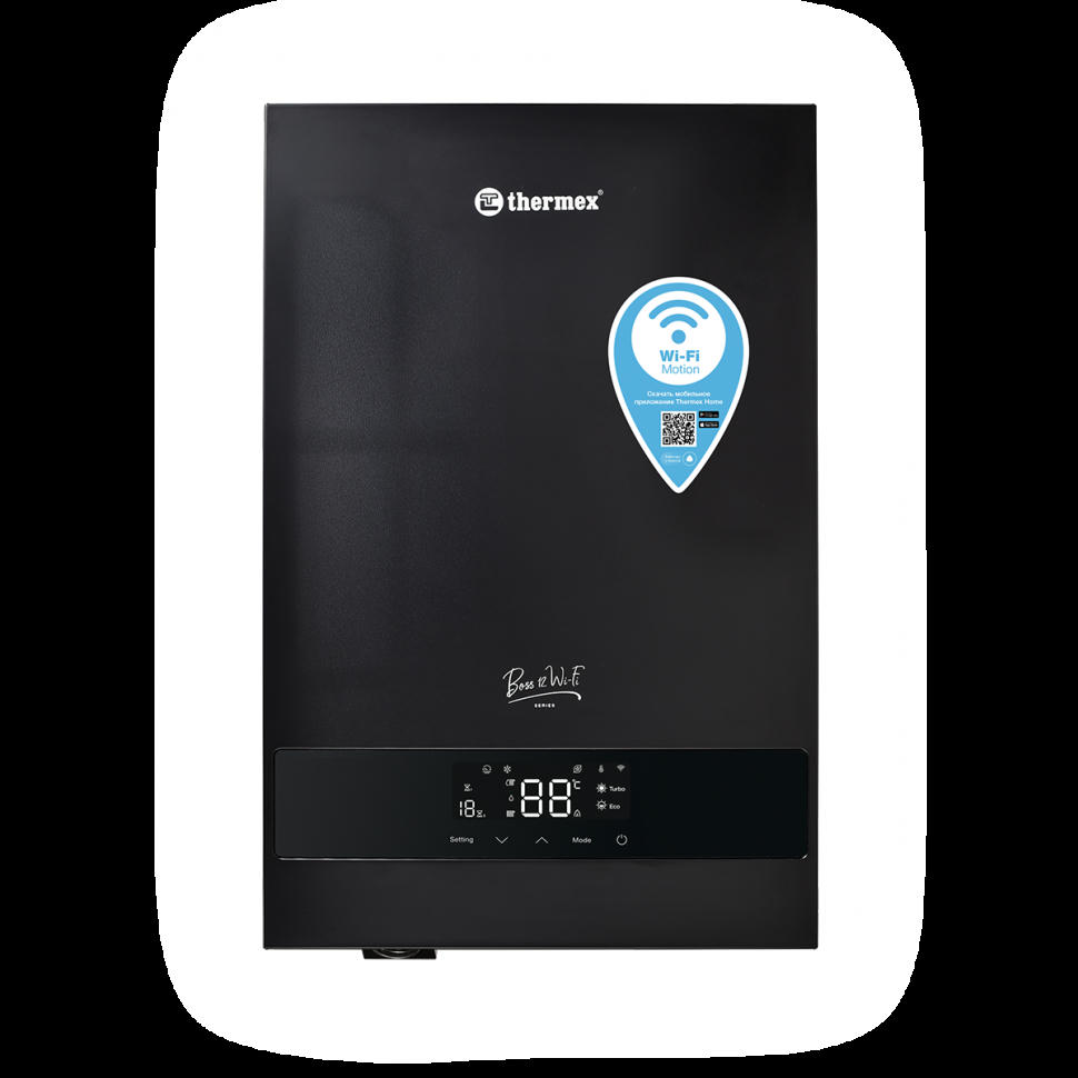 Котел электрический Boss 12 Wi-Fi Black, настенный Thermex