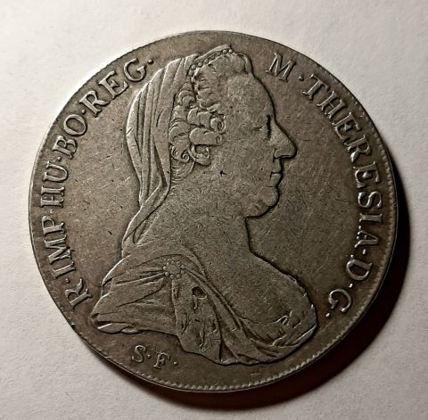 1 талер 1780 Австрия НЕ РЕСТРАЙК AUNC-XF