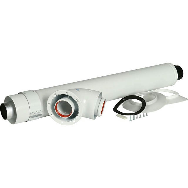 Дымоход коаксиальный для прохода через стену (совместимый с Protherm Рысь и Ягуар) 60/100 850 мм STOUT