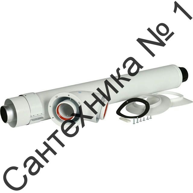 Дымоход коаксиальный для прохода через стену (совместимый с Protherm Рысь и Ягуар) 60/100 850 мм STOUT