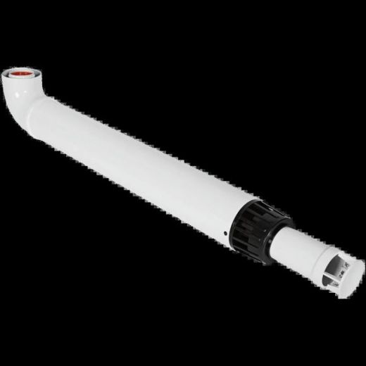 Комплект дымохода антилед 60/100 1000 мм (Baxi (кроме ECO Nova/Classic), Viessmann, Kiturami, Mizudo, Beretta, Oasis, Wolf, Tiberis, DeDietrich), хомут в комплекте ROMMER