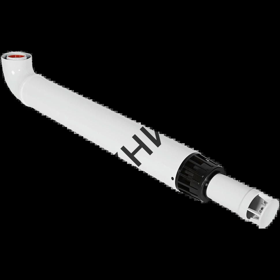 Комплект дымохода антилед 60/100 1000 мм (Baxi (кроме ECO Nova/Classic), Viessmann, Kiturami, Mizudo, Beretta, Oasis, Wolf, Tiberis, DeDietrich), хомут в комплекте ROMMER